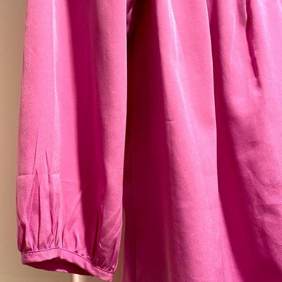 [Banana Republic] Women’s Pink V-Neck 3/4 Sleeve Blouse Size Small - Picture 5 of 12